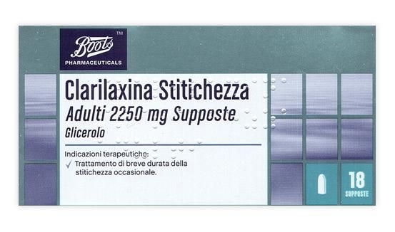 Clarilaxina stitichez, adulti 2250mg supposte 18 supposte