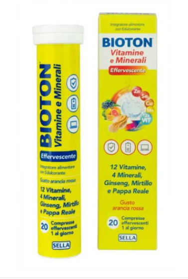 Sella Bioton Vitamine E Minerali 20 Compresse effervescenti