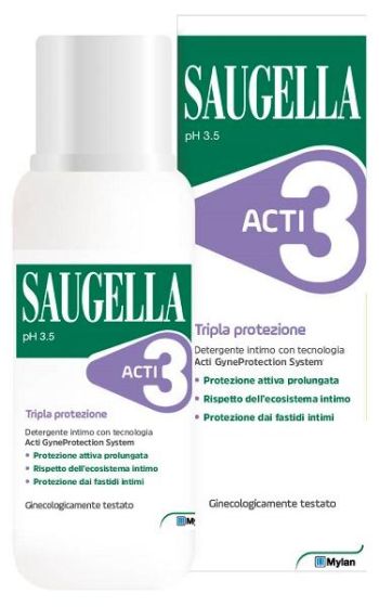 Saugella acti3 detergente intimo 250ml