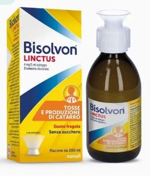 Bisolvon Linctus Sciroppo Per Tosse Grassa +2 Anni Gusto Fragola 200 ml