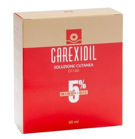 Carexid, 5% soluzione cutanea flacone in hdpe da 60ml