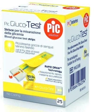 Pic strisce glucotest 25pz