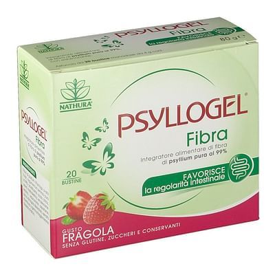 Psyllogel fibra fragola astuccio 20bs