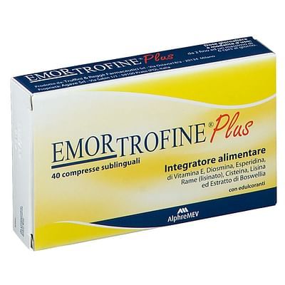 Emortrofine plus 40cpr sublinguali