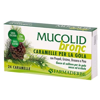 Mucolid bronc caramelle 70g 24pz