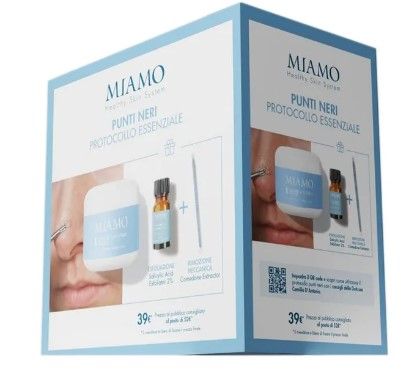 Miamo Kit Punti Neri Cleansing Purifying Masque 60ml + Salicylic Acid Exfoliator 2% 2ml + Comedone Extractor