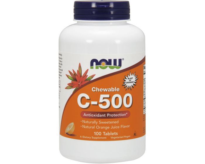 Now Foods C-500 Masticabile Cherry Berry Flavor 100 compresse