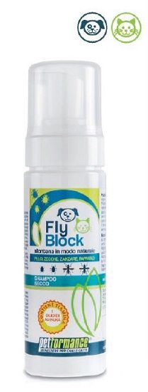 Flyblock shampoo secco cani/gat