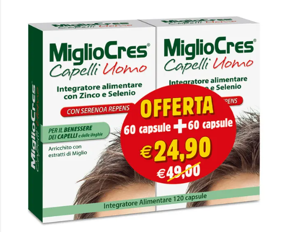 Migliocres Capelli Uomo 60+60 Capsule