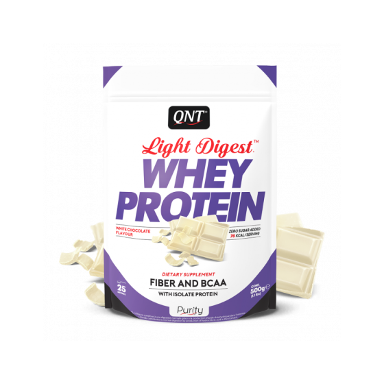 Qnt Light Digest Whey Protein White Chocolate 500g