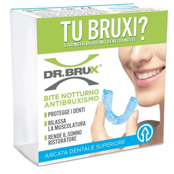 Dr brux bite notte superiore azzurro