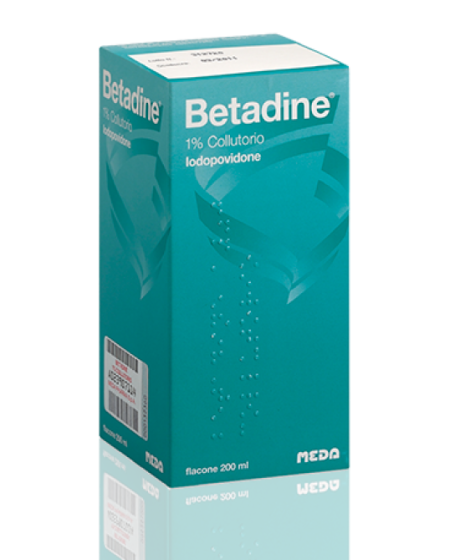 Betadine 1% collutorio flacone 200ml